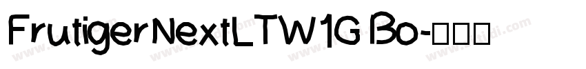 FrutigerNextLTW1G Bo字体转换